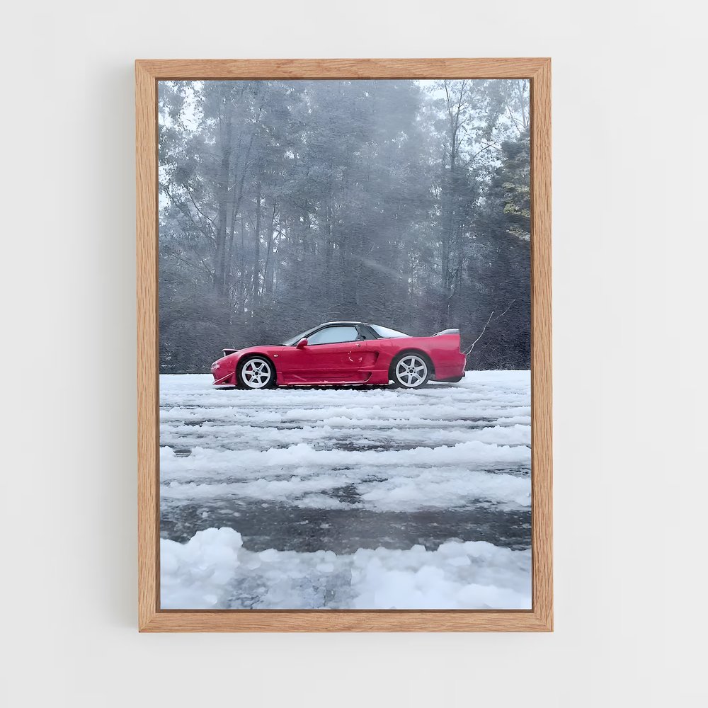 Poster Neige Écarlate – affiche Honda (vue 4)